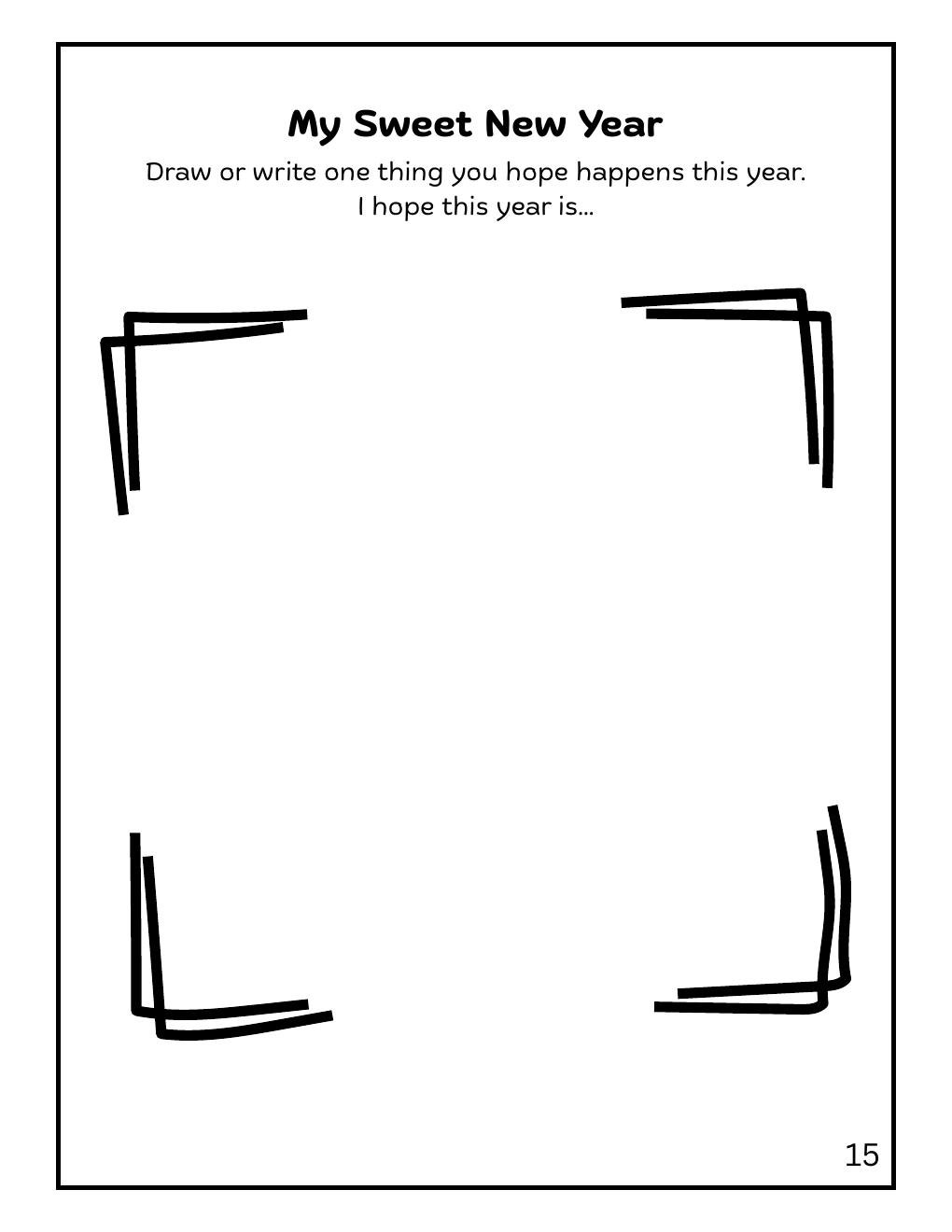 My Sweet New Year drawing prompt